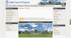 Desktop Screenshot of gujarathighcourt.nic.in